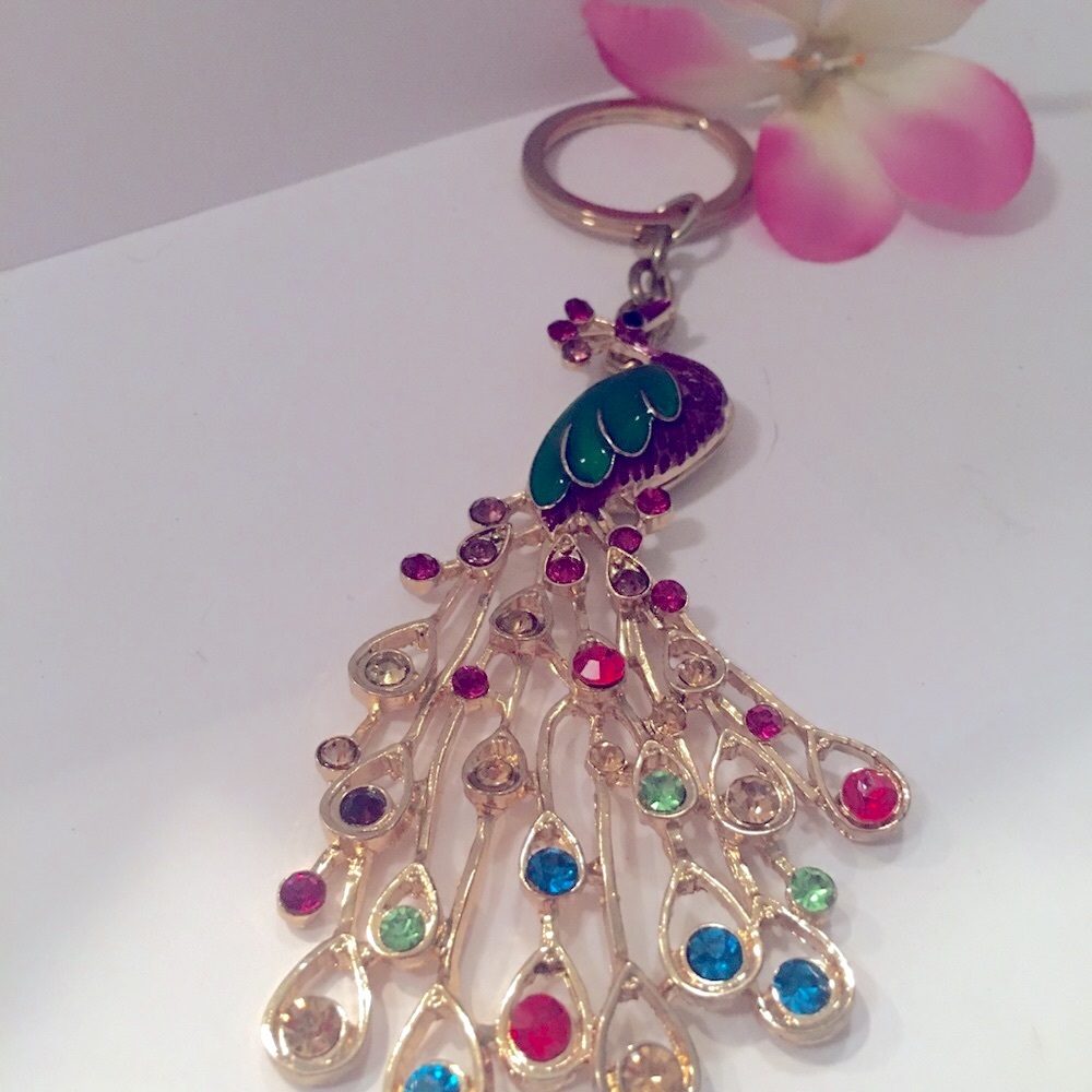 Peacock Key Chain (New) - Picture 3 of 5